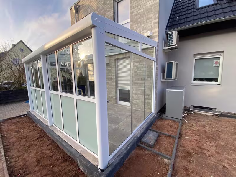 Terrassenüberdachung Weiss Krefeld