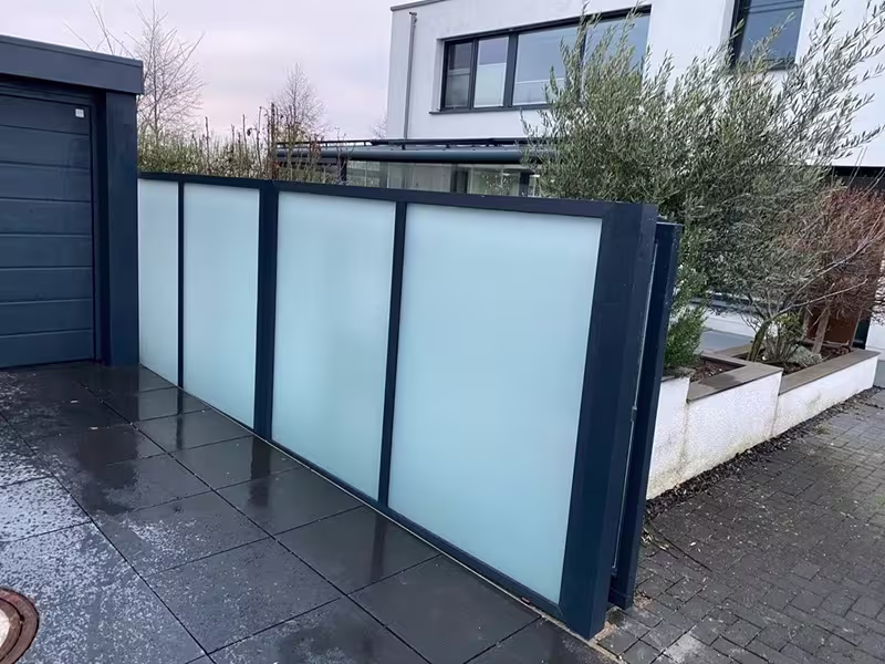 Terrassenüberdachung mit Schiebeelemente in Krefeld