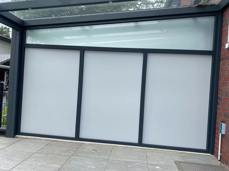 Terrassenüberdachung mit Schiebeelemente in Krefeld