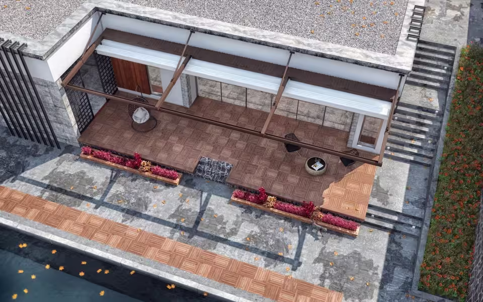 Überdachung für Hauseingangstür in Düsseldorf